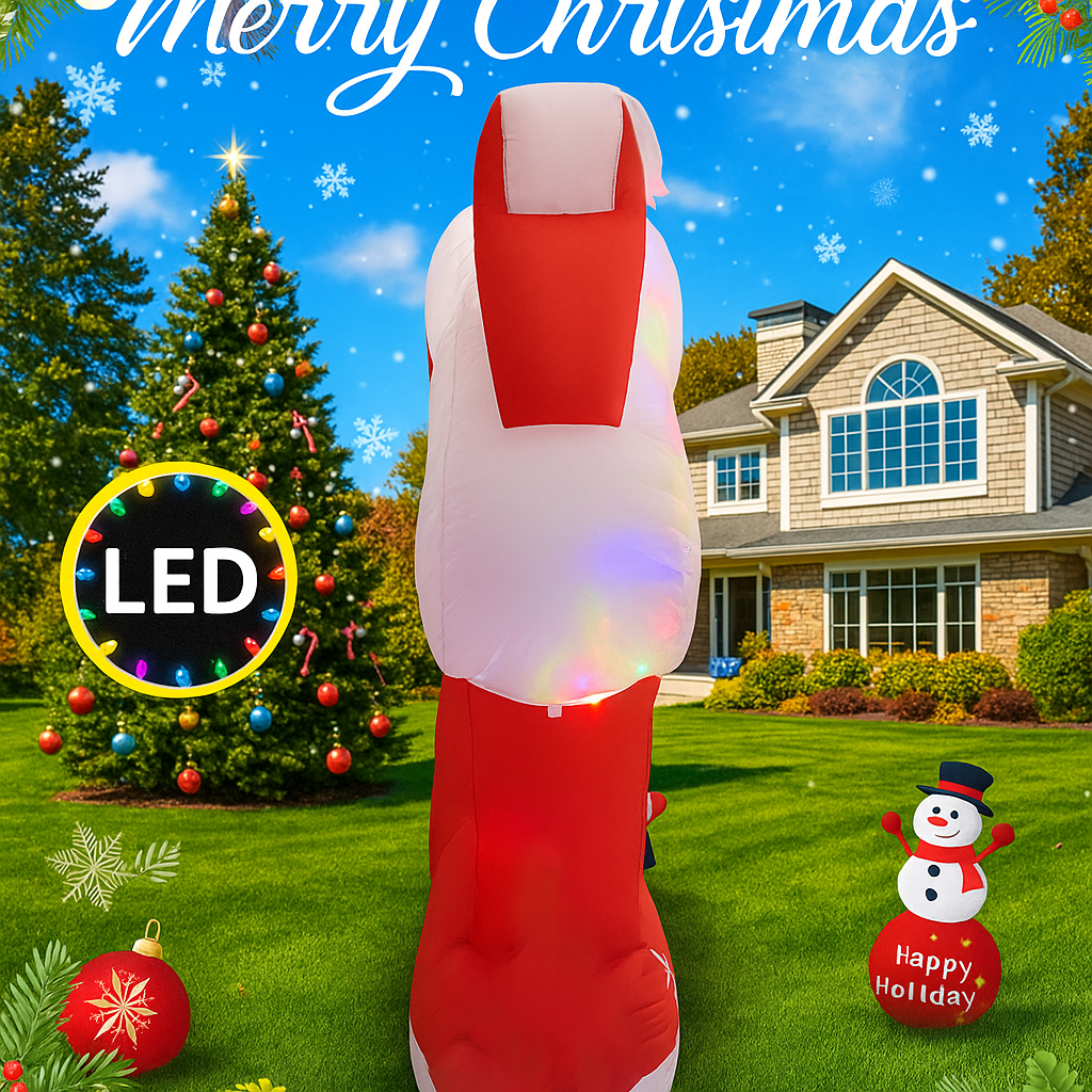 7FT Giant Christmas Inflatable - Santa'S Elves Holiday Lighting & Decor Llc 评论和价格