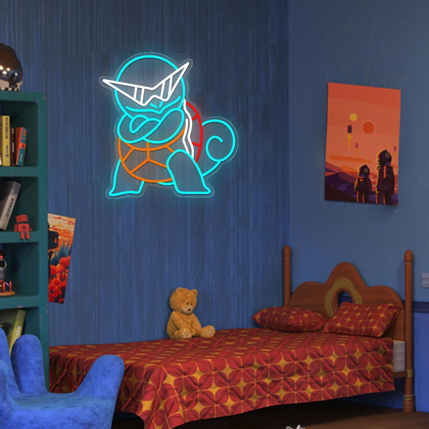 Pokemon Squirtle Neon Sign LED - Lighting Room Decor Items 评论和价格