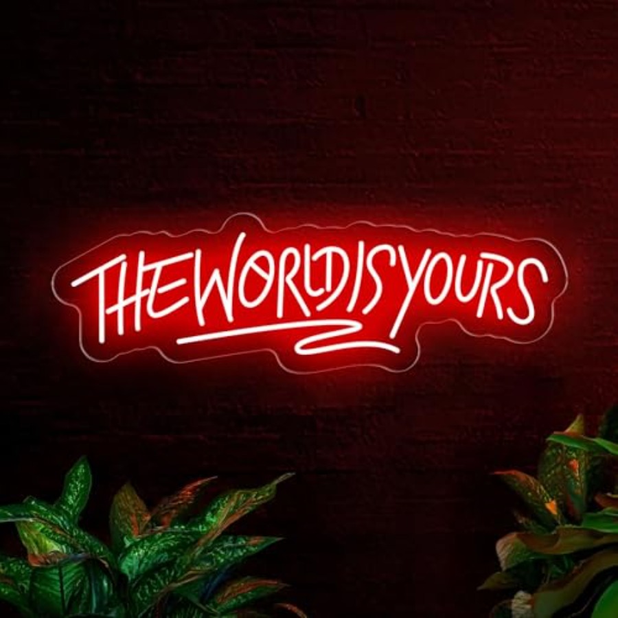 The World Is Yours Neon Sign f - Lighting Decor Wedding 评论和价格