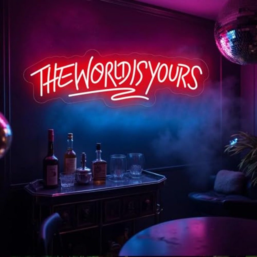 The World Is Yours Neon Sign f - Lighting Decor Wedding 评论和价格