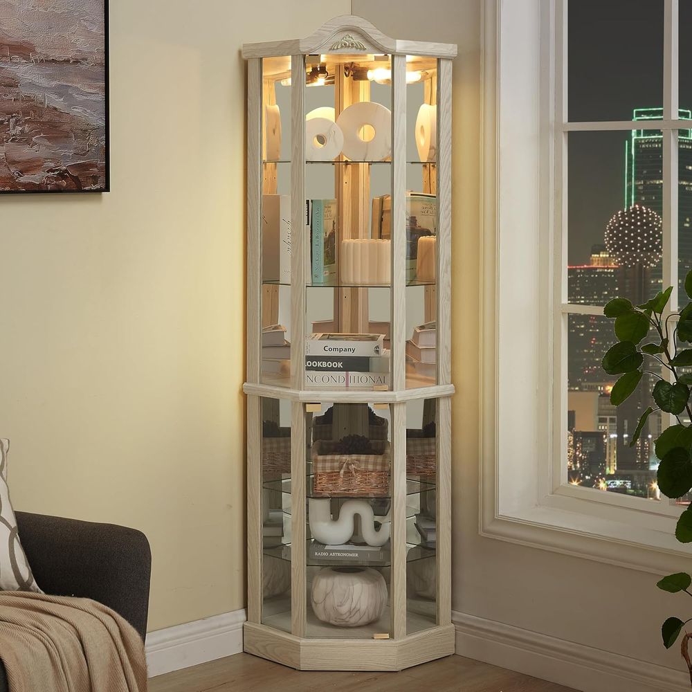 72 Tall Glass Curio Cabinet wi - Home Lighting & Decor St Catharines On 评论和价格
