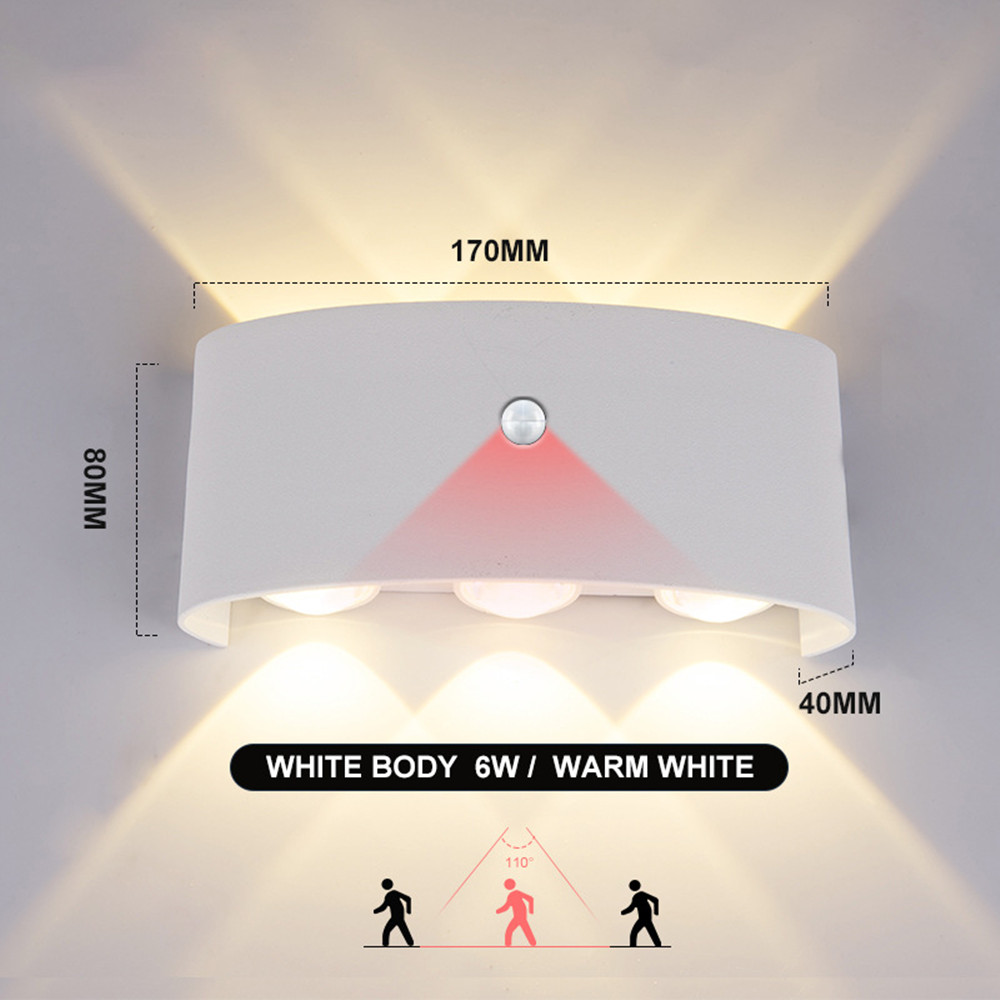 PIR Motion Sensor Wall Lamp AC - Foyer Lighting Wall Decor 评论和价格