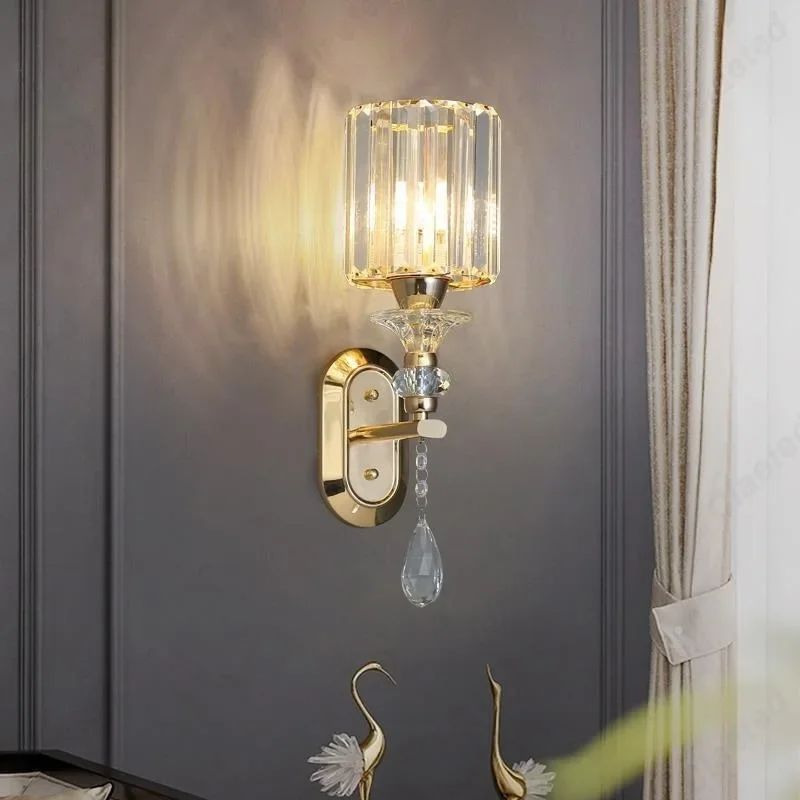 Creative LED Wall Lights Cryst - Foyer Lighting Wall Decor 评论和价格