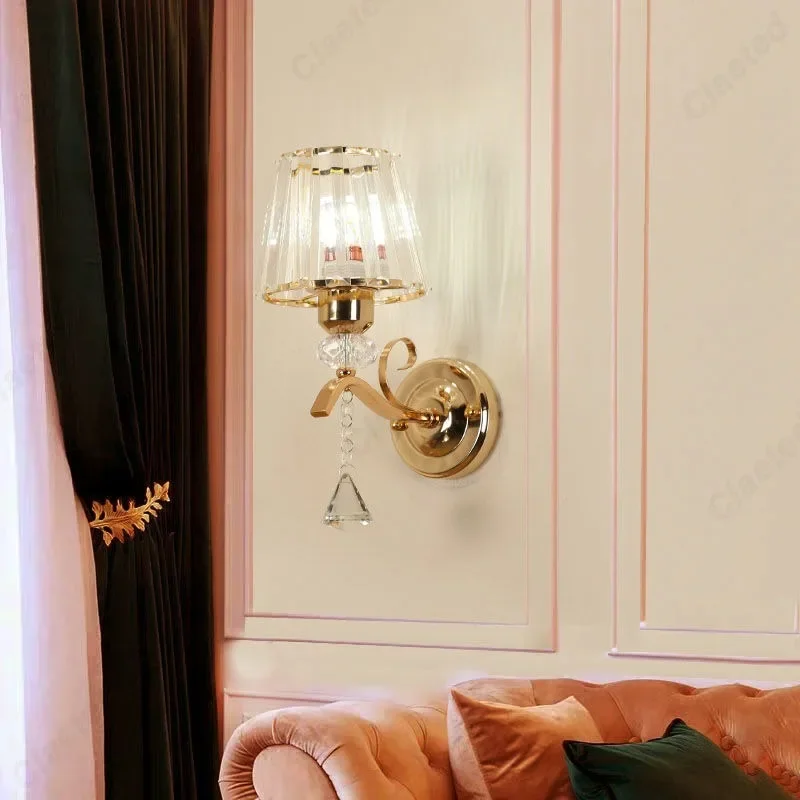 Creative LED Wall Lights Cryst - Foyer Lighting Wall Decor 评论和价格