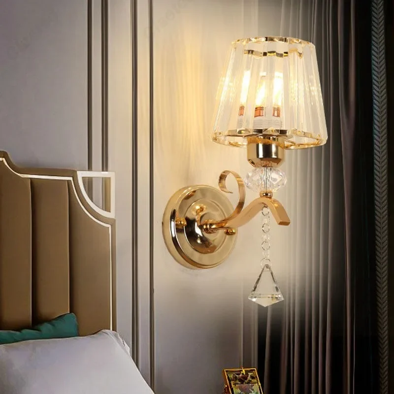Creative LED Wall Lights Cryst - Foyer Lighting Wall Decor 评论和价格