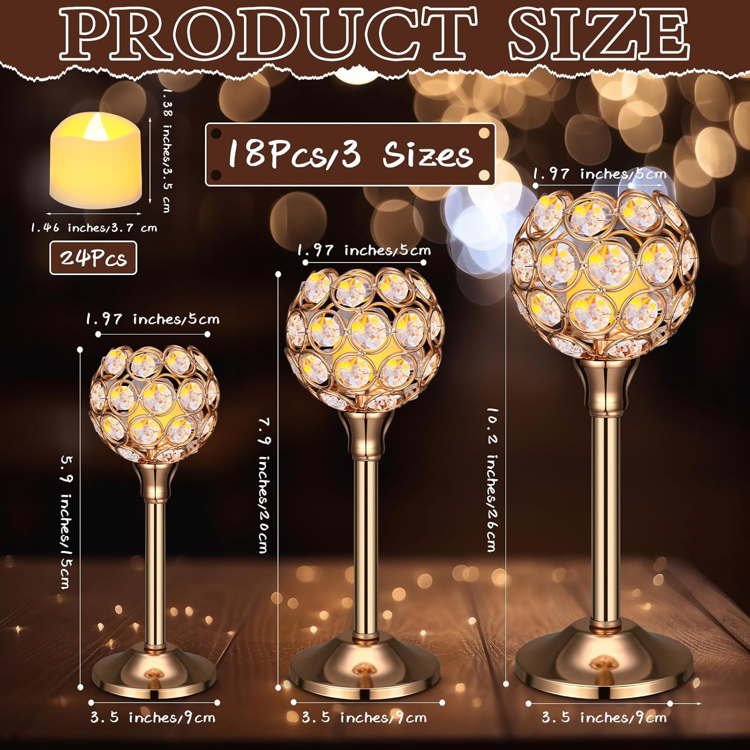 42 Pcs Crystal Candle Holders  - Lighting Decor Wedding 评论和价格