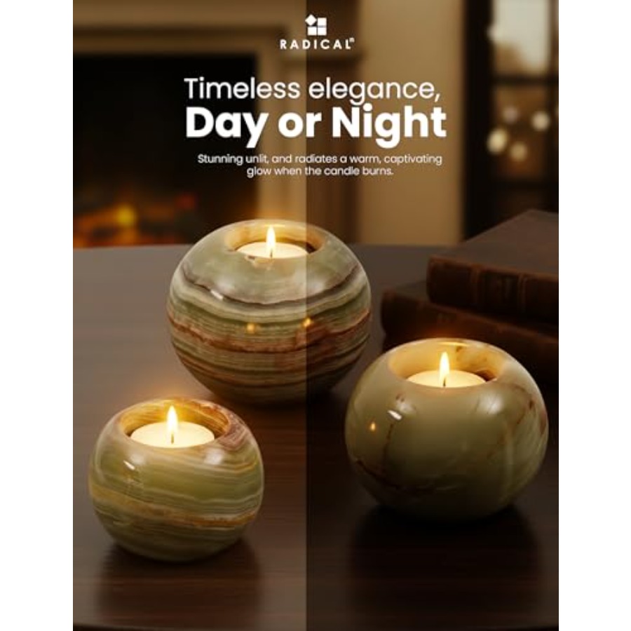 Marble Tealight Candle Holder  - Candle Holder Set 评论和价格