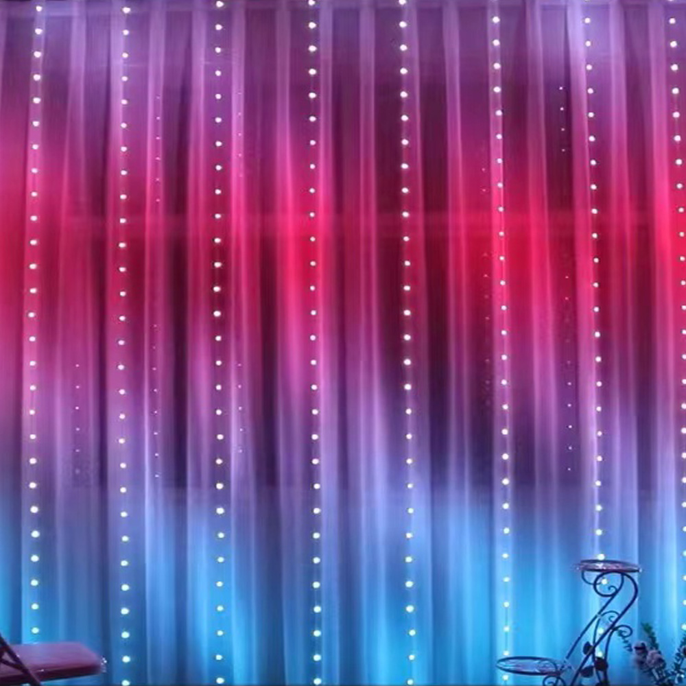 3M RGB Smart LED Curtain Light - Lighting Decor Wedding 评论和价格