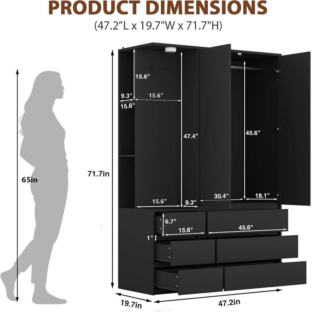 Modern Mirrored Wardrobe with  - Furniture Lighting & Decor Magazine 评论和价格