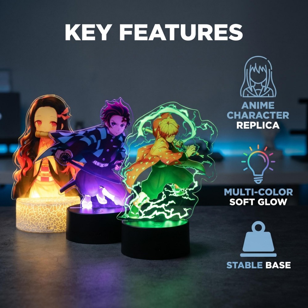 Anime Figure Tanjiro Merch 3D  - Lighting Room Decor Items 评论和价格